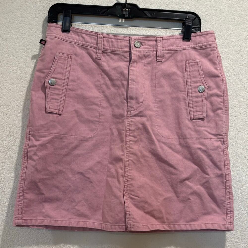 Ralph Lauren Polo Jeans Co. Women's Pink Cotton Denim Skirt Size 10